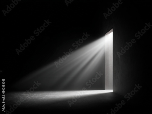 open doorway shadow silhoue...