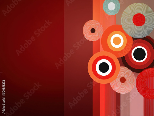 Red Circles Background