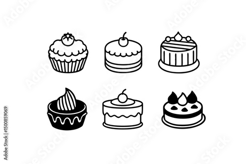 set of cakes
