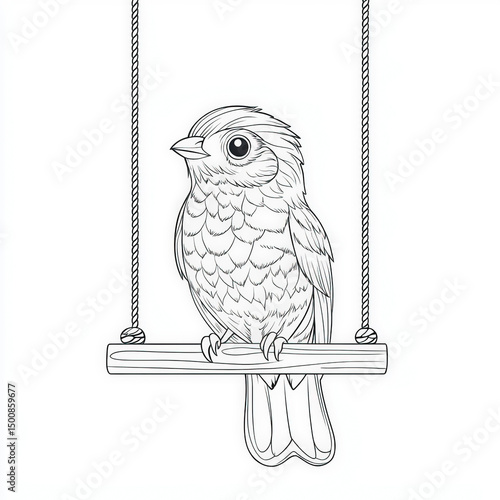 A little bird sitting on a ...