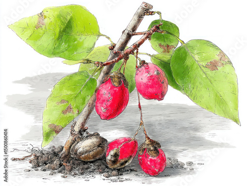 An illustration of kola nut...