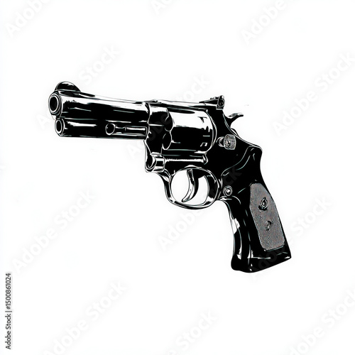 gun silhouette , black and ...