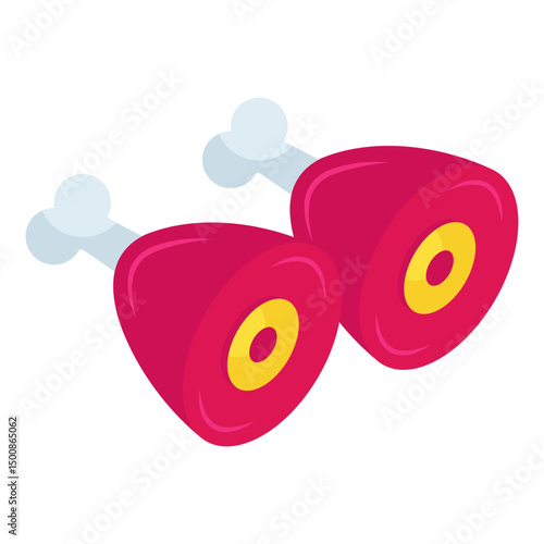 Modern design icon of ham 