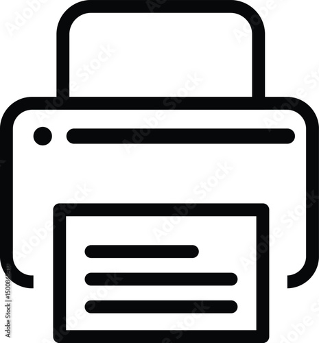 printer icon. isolated on white background