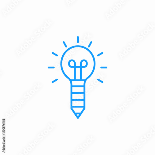 idea lightbulb concept icon sign vector