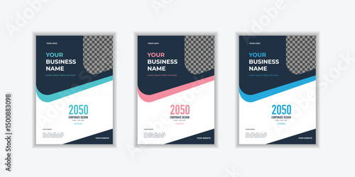 Corporate Book Cover Design Template in A4 set. Can be adapt to Brochure, Annual Report, Magazine,Poster, Business Presentation, Portfolio, Flyer, Banner, Website