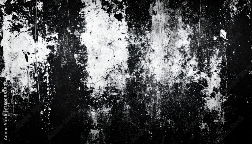Obraz premium Abstract monochrome background shows a heavily textured grunge surface look.