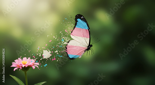 Transgender Pride Butterfly