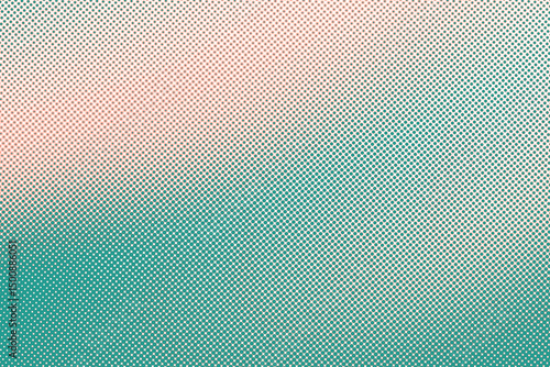 Abstract Duo Tone  Tosca and Pink Gradient Texture with Halftone Effect, Abstract Halftone Gradient Texture