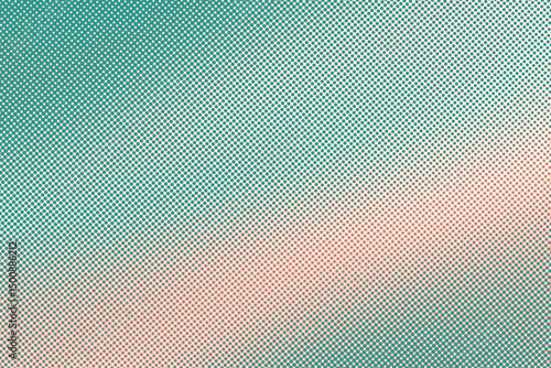 Abstract Duo Tone  Tosca and Pink Gradient Texture with Halftone Effect, Abstract Halftone Gradient Texture