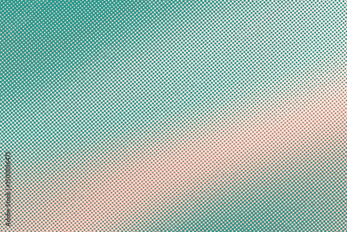 Abstract Duo Tone  Tosca and Pink Gradient Texture with Halftone Effect, Abstract Halftone Gradient Texture