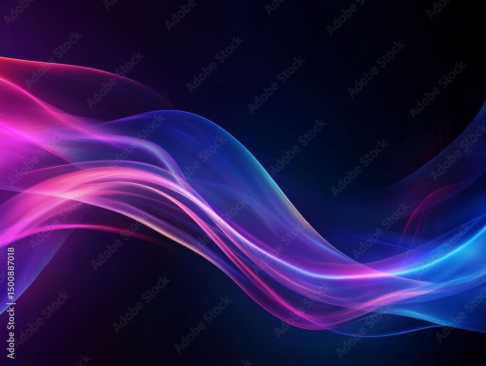 Abstract Swirls of Pink and Blue Light Abstract Swirls of Pink and Blue Light
