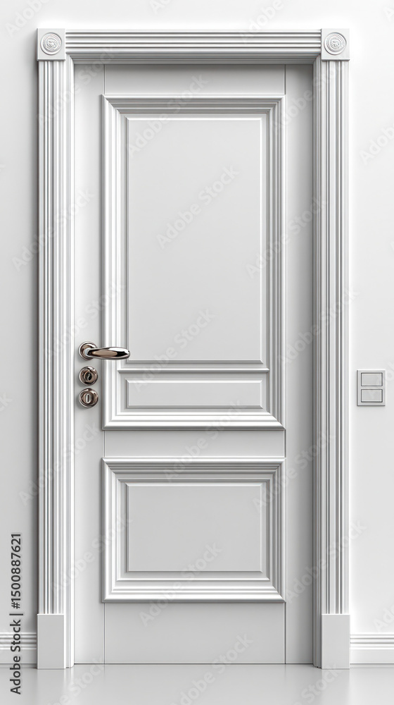 Classic white interior door design Classic white interior door design