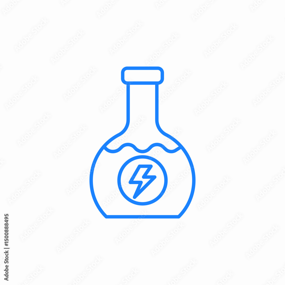 flask energy icon sign vector flask energy icon sign vector