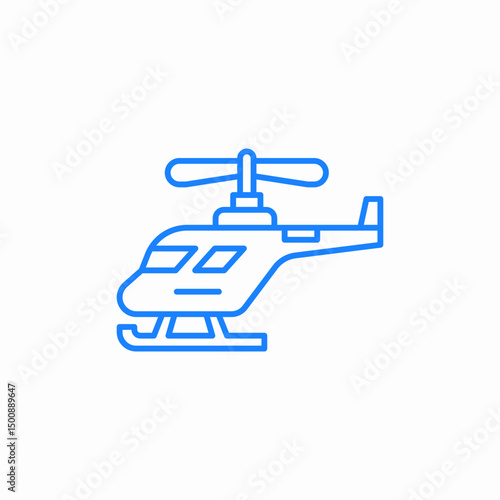 helicopter icon icon sign vector