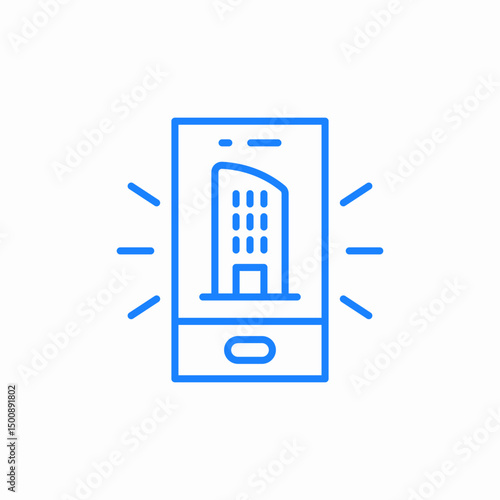 real estate app icon sign vector