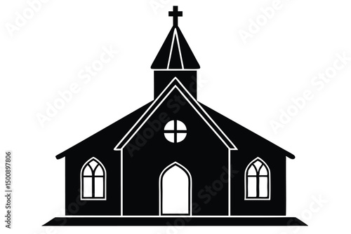 church vector icon