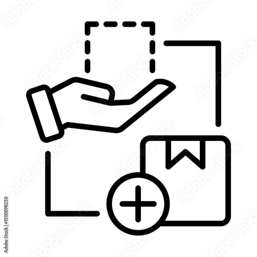 Supply demand balance single icon