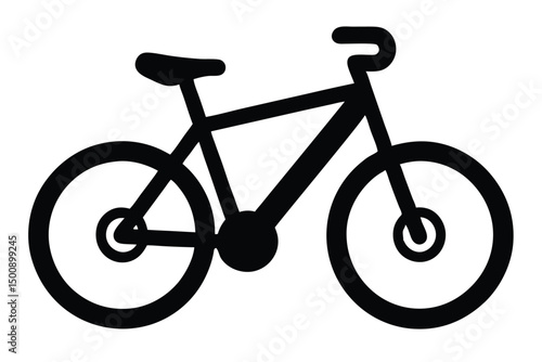 electric bicycle vector icon