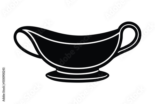 gravy boat vector icon