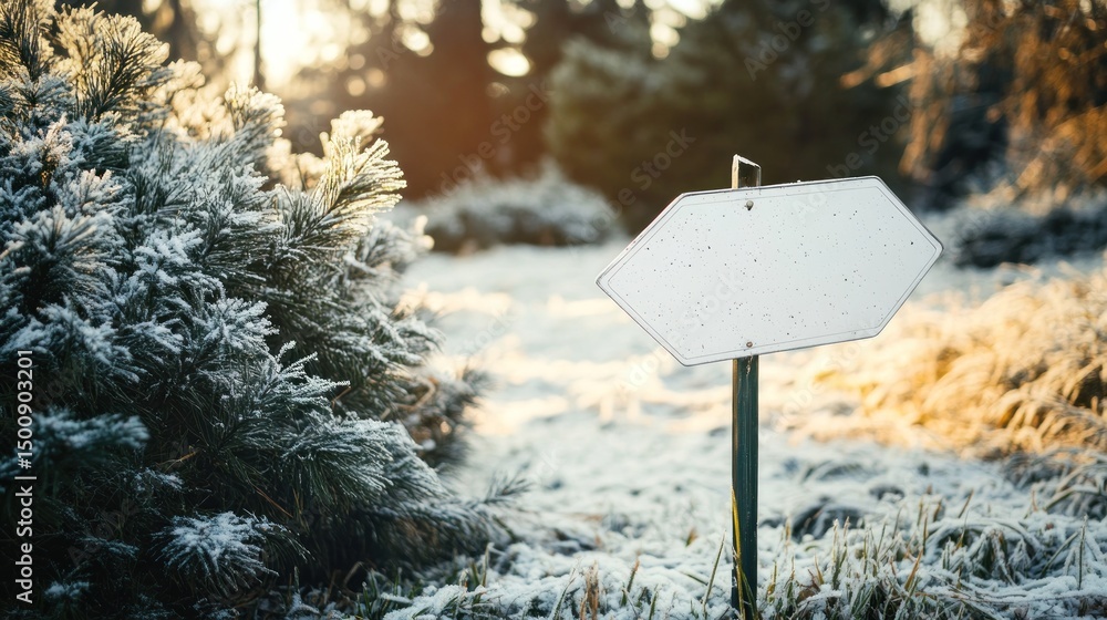 Naklejka premium white recycle sign on green grassy background