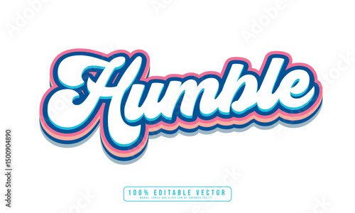 Humble text effect editable. Editable Fresh text effect vector