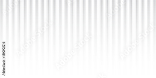 Thin line halftone gradient texture. Fading vertical stripe gradation background. Repeating wide pattern backdrop. Black parallel lines wallpaper for overlay, print, cover, banner, poster.