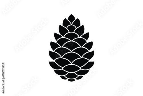 pine cone vector icon