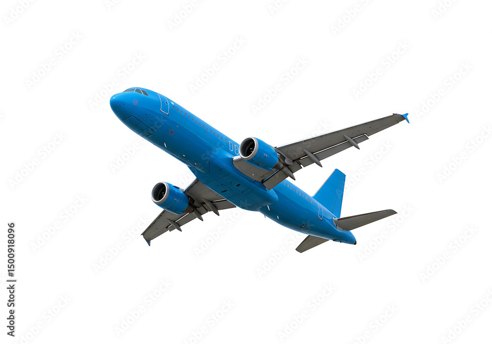 Obraz premium Blue Airplane: Flight Travel Image