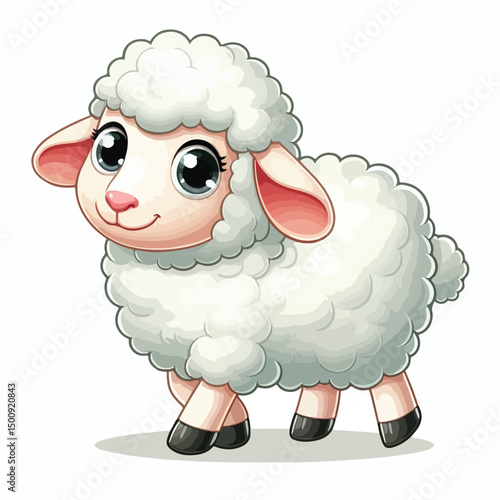 Vector Cartoon Sheep
