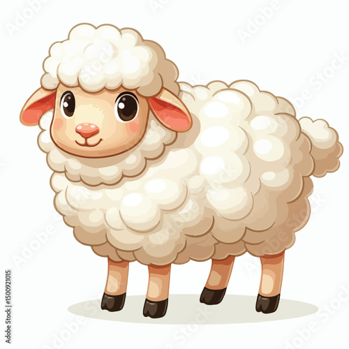 Vector Cartoon Sheep