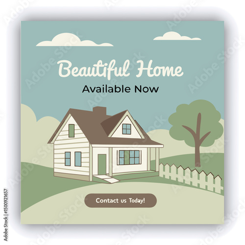 Engage your audience with our stunning real estate house social media post or square template, designed to captivate and attract potential buyers with its eye catching visuals and compelling content
