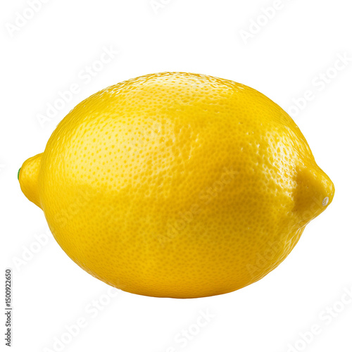 Fresh Yellow Lemon Isolated on White Background