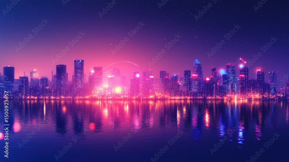 Fototapeta premium 5G, 6G, Big data wireless network, high speed internet, cloud computing or connect diagram technology, Data storage, service, synchronize, online, financial, Connectivity global, smart city,