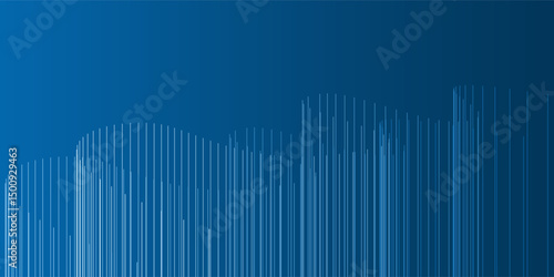 A sleek dark blue abstract background with wave lines and smooth gradients. The dynamic design and subtle transitions create a visually appealing and versatile backdrop for various creative projects.