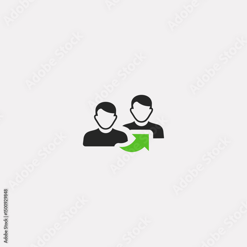 Refer recommendation icon logo flat vector design