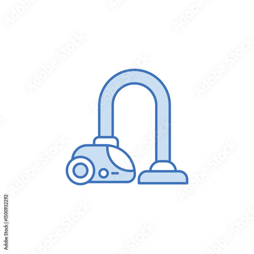 Vaccum Cleaner icon design with white background stock illustration