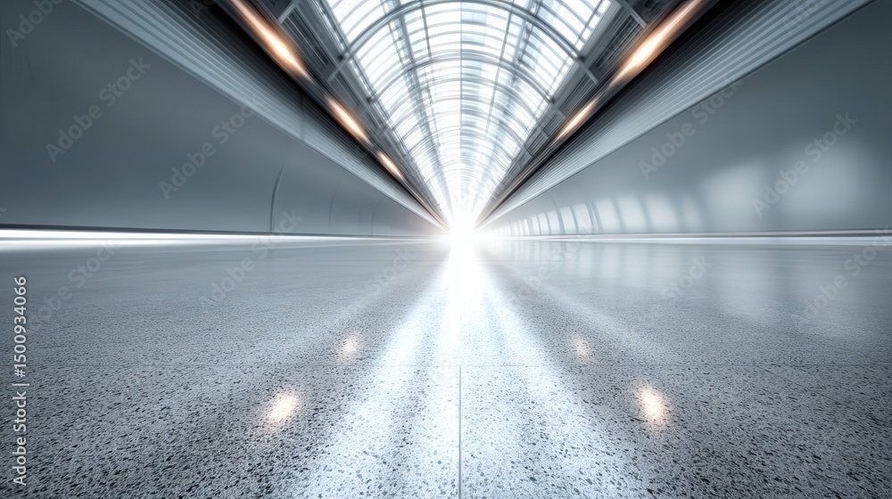 Obraz premium Modern Architectural Tunnel Perspective