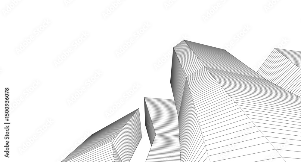 abstract architecture 3d illustration background abstract architecture 3d illustration background