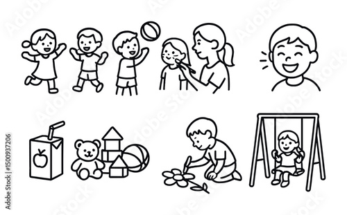 Playful children activities and family moments for learning and fun