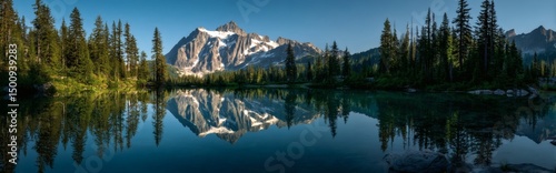 Serene Mountain Lake Reflection