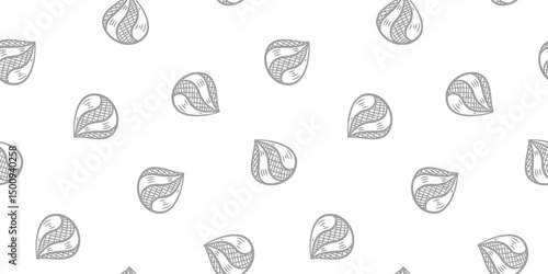 Doodle dumplings pattern background. Dim sum seamless pattern background. dim sum doodle pattern background.