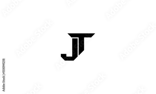 JT initial letters, monogram logo