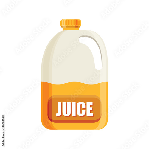 Orange juice icon in flat style. Juicy drink vector illustration on isolated background. Healthy juice sign business concept.