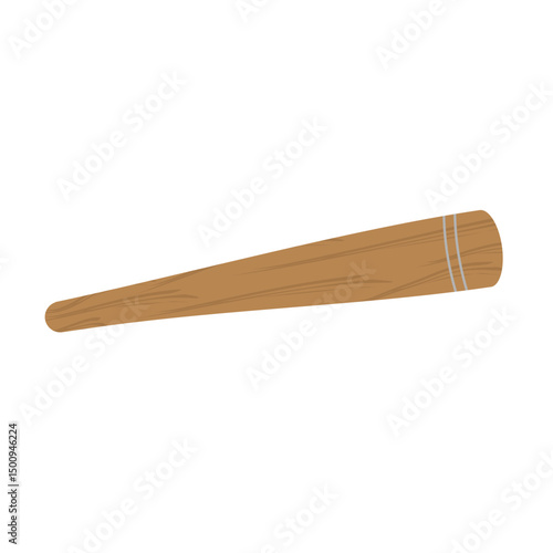 Vector icon of a smoking pipe, a classic tool to inhale tobacco, 
consisting of a mouthpiece and a combustion chamber, 
illustration in flat art style. 