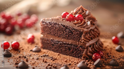Decadent Chocolate Cake with Cranberries: A Sweet Indulgence