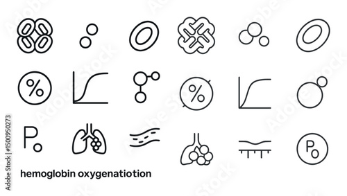 Medical and science line icons set – linear, outline, healthcare and biology symbols