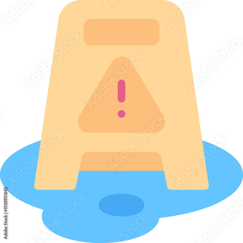 Wet floor icon