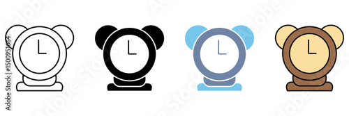 ALARM CLOCK concept line icon. Simple element illustration.