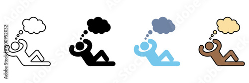 REST concept line icon. Simple element illustration.